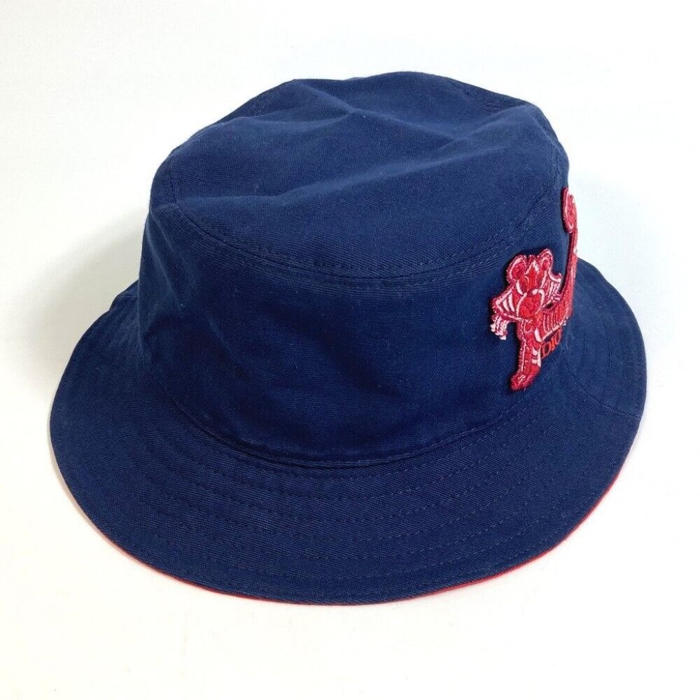 DIOR Embroidery Taiga patch Kenny scharf Bucket hat cotton blue - Picture 7 of 11